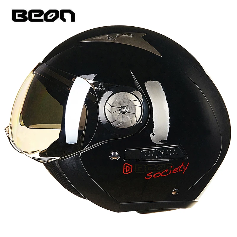 BEON модный мотоциклетный шлем скутер Ретро двойной объектив moto casco B 216|scooter helmet