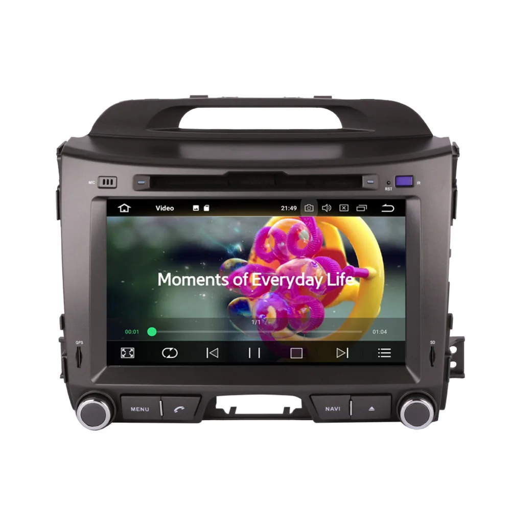 Android 8 0 Восьмиядерный 4 Гб + 32 ГБ Автомобильный GPS мультимедийный плеер для Kia Sportage