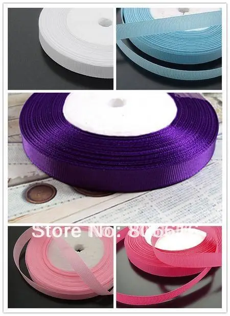 

(Смешанные 5 цветов или выбор цвета) 10 мм 125 ярдов полиэфирная корсажная однотонная ребристая полоса для ремня лента Ювелирная фурнитура