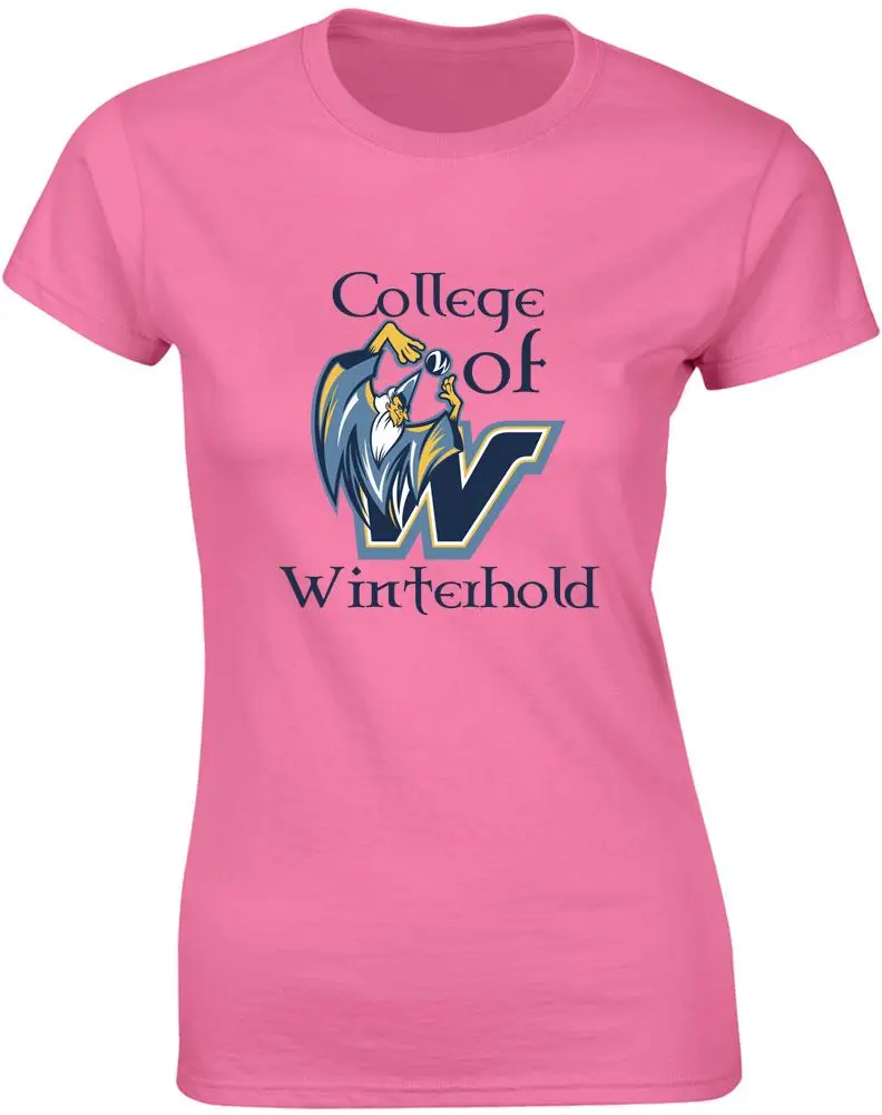 Прохладный Футболки Дизайн Лучшие Продажи Повседневная Колледж Winterhold (Alt) Женщин