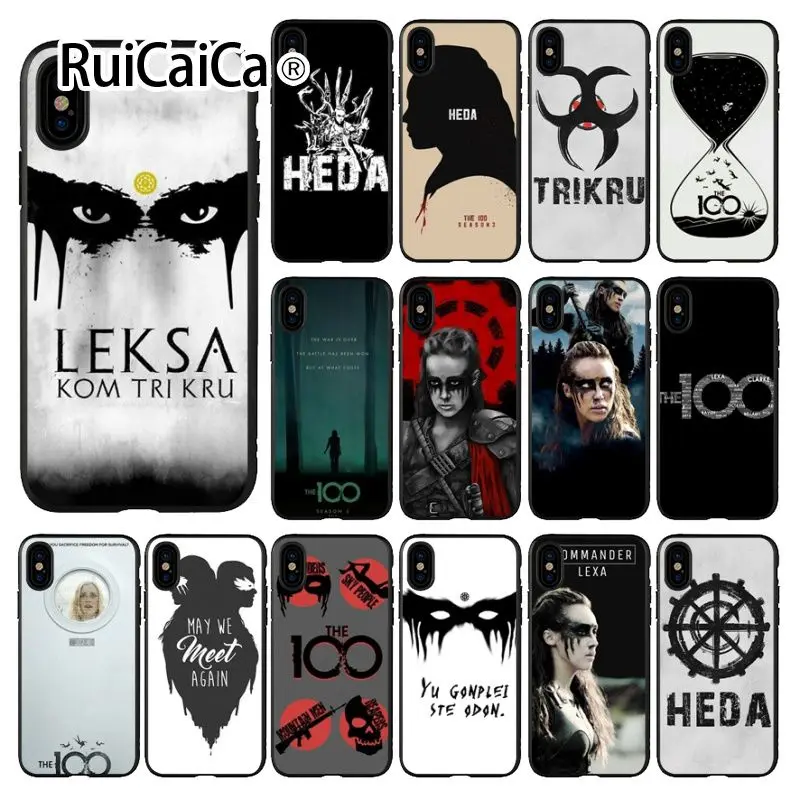 Чехол для телефона Ruicaica Heda Lexa The 100 TV Show черный чехол Apple iPhone 8 7 6 6S Plus X XS MAX 5 5S SE