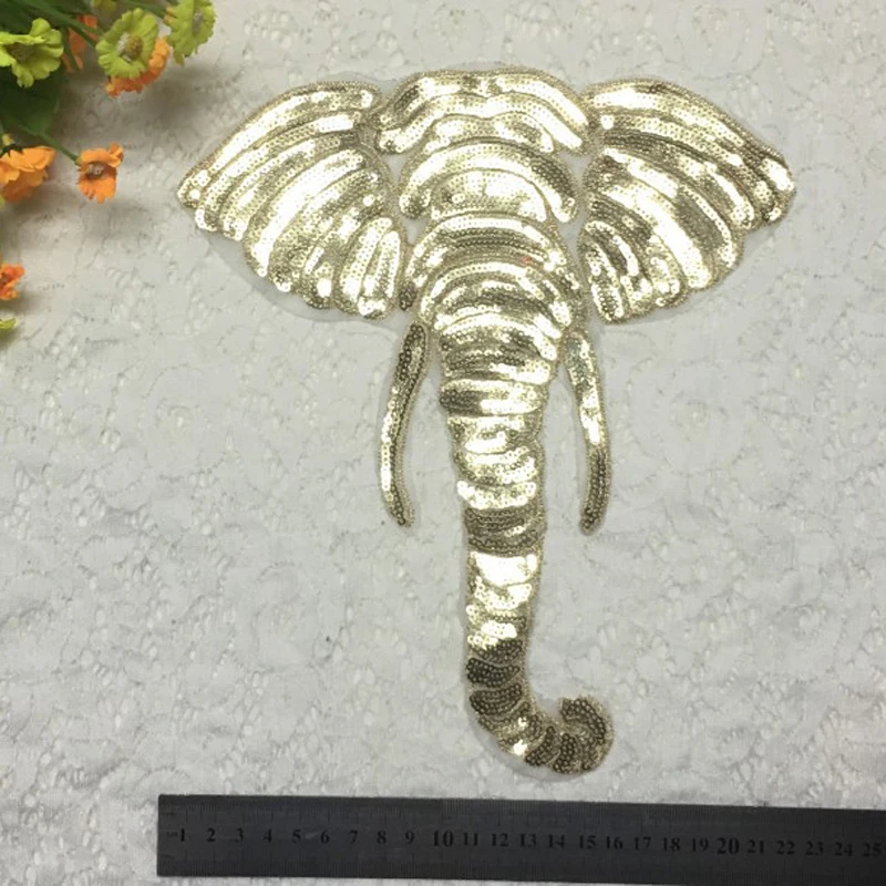 5 шт. декоративная нашивка с блестками в виде слона | Дом и сад