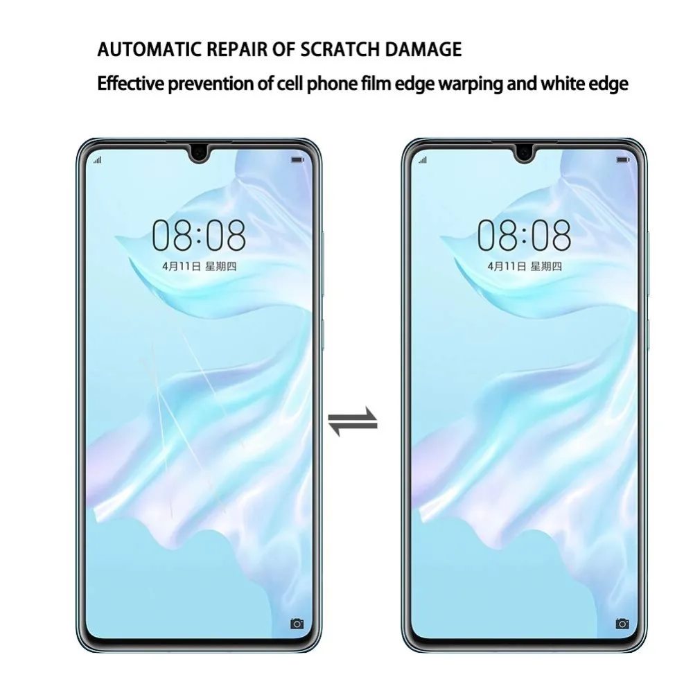 GKK Защитная пленка для Huawei P30 Pro Lite прозрачная Гидрогелевая с простой установкой