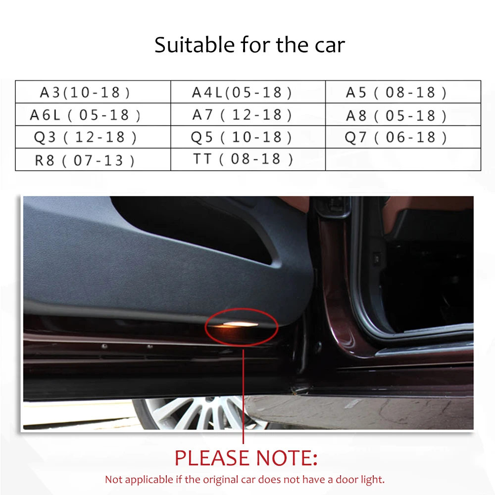 2 шт светодиодный двери автомобиля Добро пожаловать Легкий светильник Тень