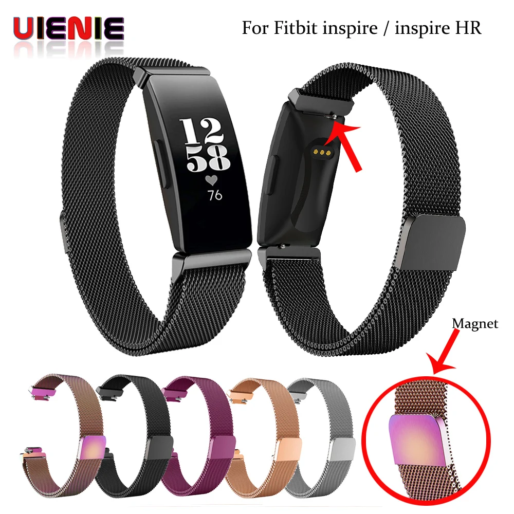 Для Fitbit Inspire HR сменная Миланская петля магнитный браслет из нержавеющей стали для Fitbit Inspire аксессуары