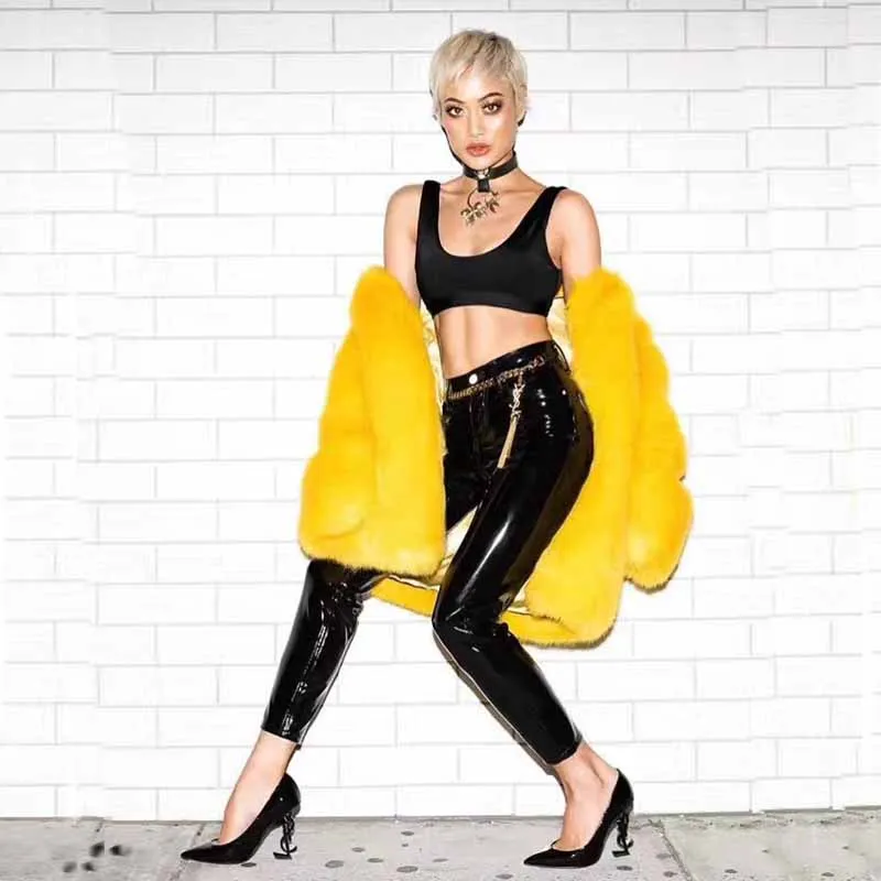 

New Arrival 2020 fashion For Women Sexy Made of Faux Leather Celebrity Casual Party Pants for Girls(L2295)