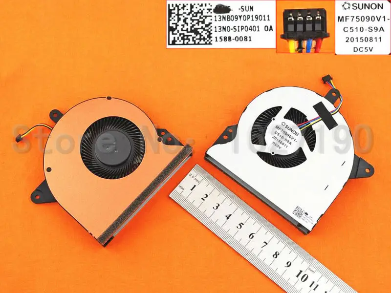 

Brand New Laptop Cooling Fan for ASUS G752VL(For VGA fan) MF75090V1-C520-S9A CPU Cooler/Radiator 5V 20MM