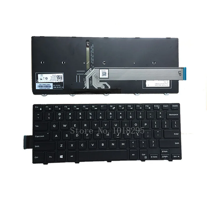 Новая английская клавиатура с подсветкой для ноутбука DELL 14 3441 3442 N5447 N3442 14CR 14MR 050x15