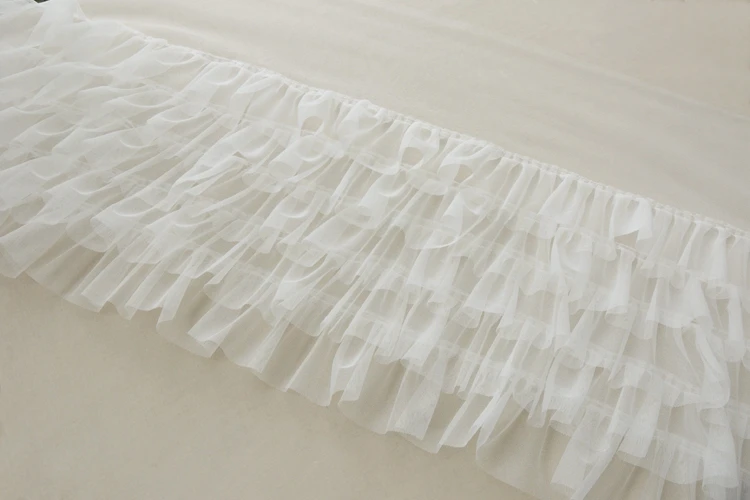 1 ярд, хорошее качество, мягкие оборки, шифон, кружевная отделка для детского платья, сетка, кружево, сделай сам, кукольная юбка, кружевная ткань, Пришивные аксессуары для одежды
