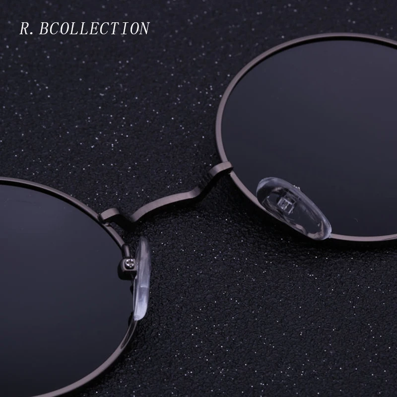 R. bcollection стимпанк Круглый Солнцезащитные очки для женщин Для мужчин Для женщин наружное Polarized Metal Рамки Ретро Защита от солнца Очки зеркало gafas-де-сол 801