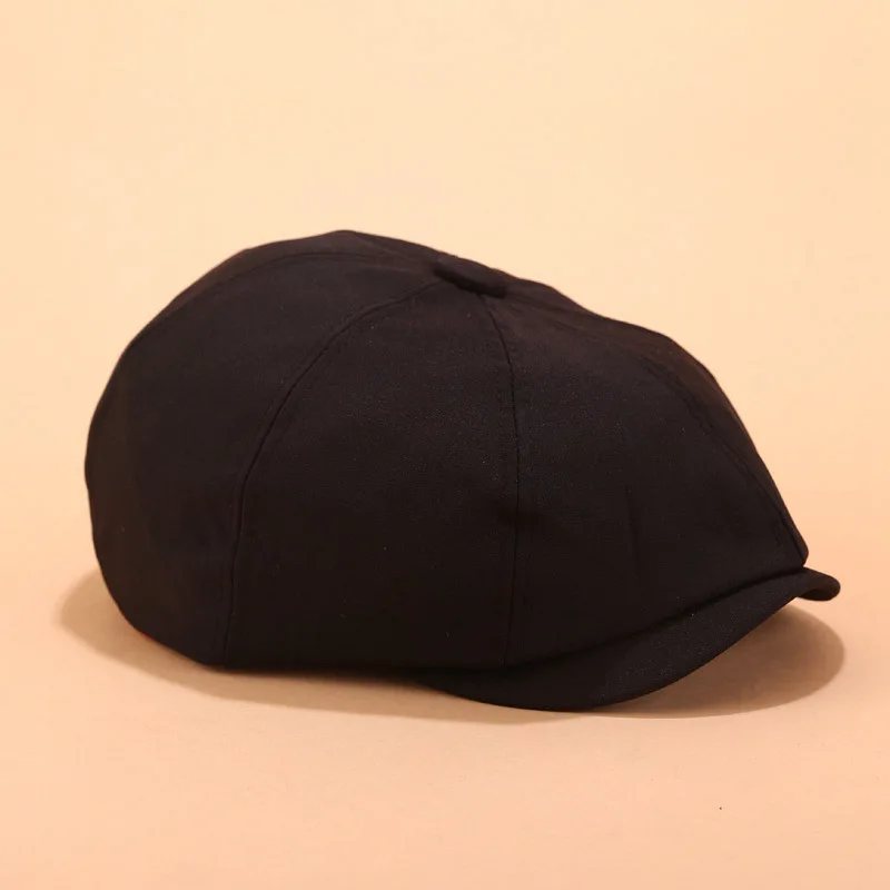 Autumn winter Hat for women men duck tongue berets wild solid color forward cap casual octagonal simple painter hat | Аксессуары для