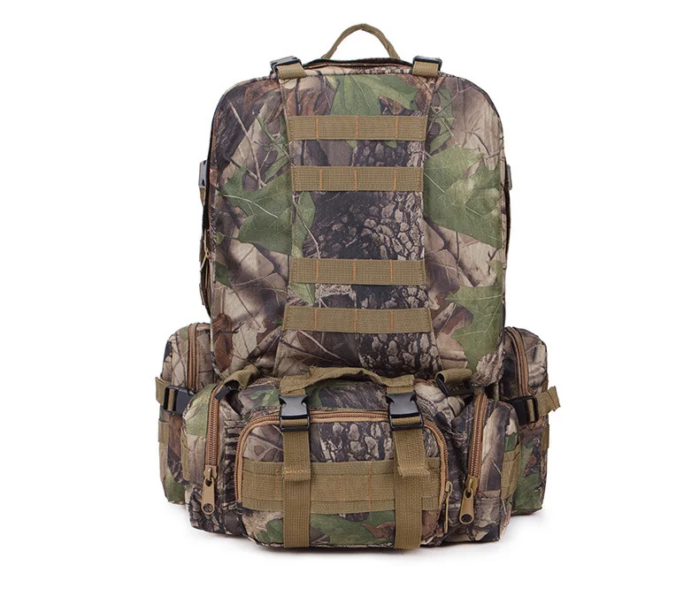 Открытый военный Molle тактические рюкзаки 50L Весна Mochila рюкзак походный Кемпинг Водонепроницаемые сумки 600D камуфляж
