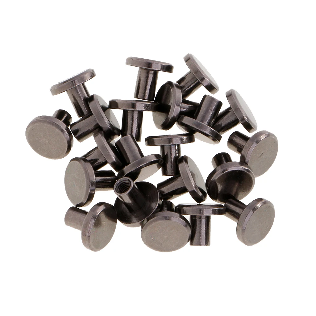 20 комплектов Круглые головки шпильки кожаные аксессуары для рукоделия заклепки