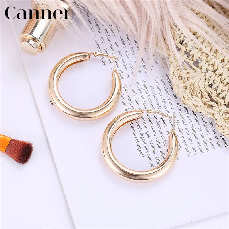 Автоклав плотные большие серьги кольца для Для женщин в стиле панк рок