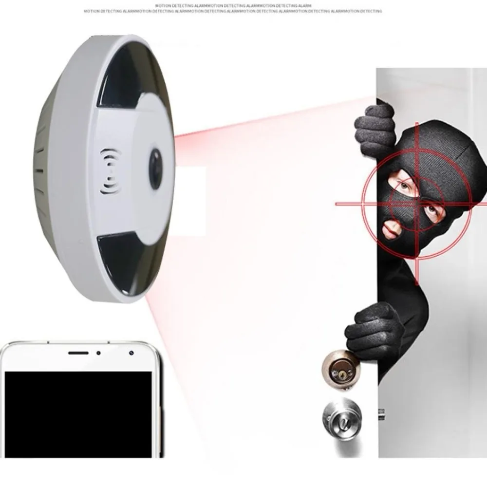Kruiqi 360 градусов панорамная HD 3MP камера беспроводная ip безопасности с ИК ночным
