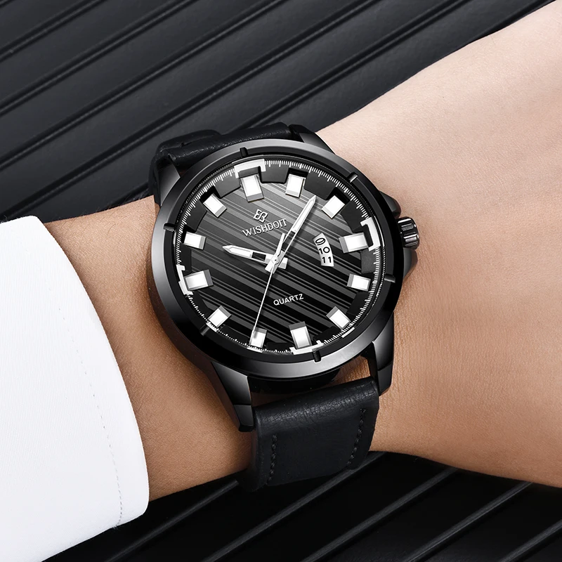 WISHDOIT мужские часы лучший бренд класса люкс Бизнес Кварцевые мужской