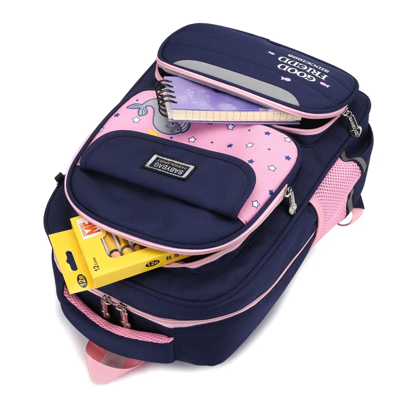 Cute Design Primary Boys Girls School Backpack Big Capcacity Oxford Baby Cartoon Bag Teenager Pupil Students | Багаж и сумки