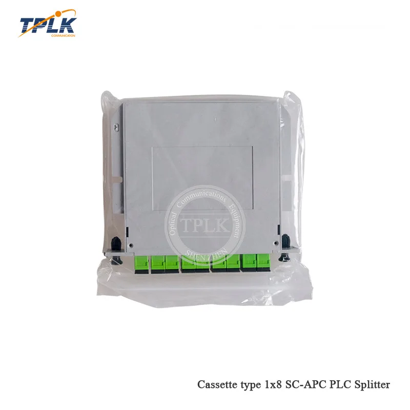 Оптоволоконный разделитель PLC 5 шт./лот SC APC 1X8 1x8 Box кассета 1x8|Фиксированные