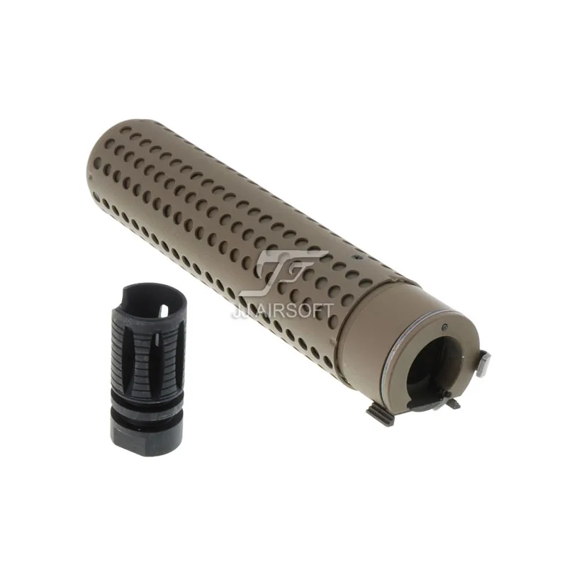 KAC Sytle CQB QD глушитель страйкбол бочка расширение с Flashhider 14 мм CCW Для NERF игрушечный пистолет