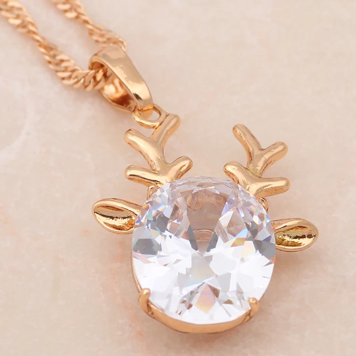 Cute Sheep Gold Tone Fashion Jewelry sets Necklace Earrings Zirconia Austrian SWA Element Health Nickel &amp Lead free JS326A | Украшения и