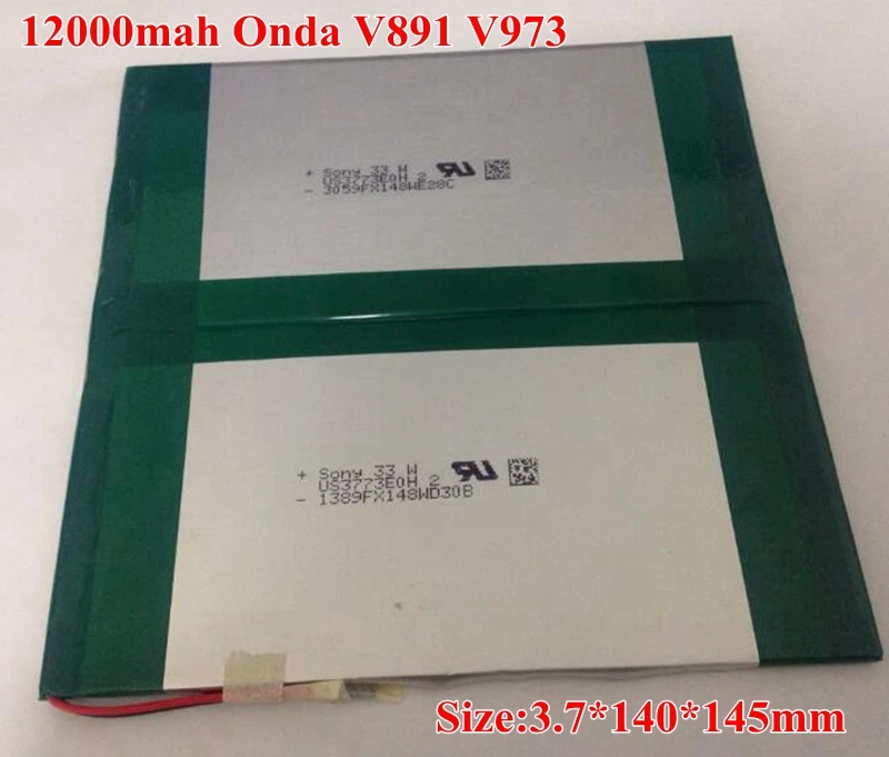 12000 мАч 5500 3 7 В литиевая батарея для Onda V973 двойной/quad core V891 планшет 8000 ViewSonic|lithium