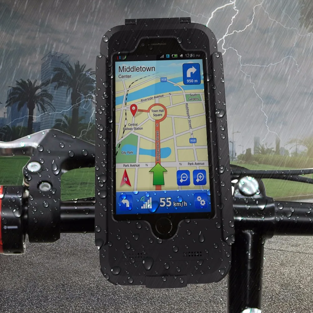 Waterproof Shockproof Bike Bicycle Motorcycle Handlebar Mount Holder Phone cases for iphone 6 6s 5 5s se plus 7 7plus |
