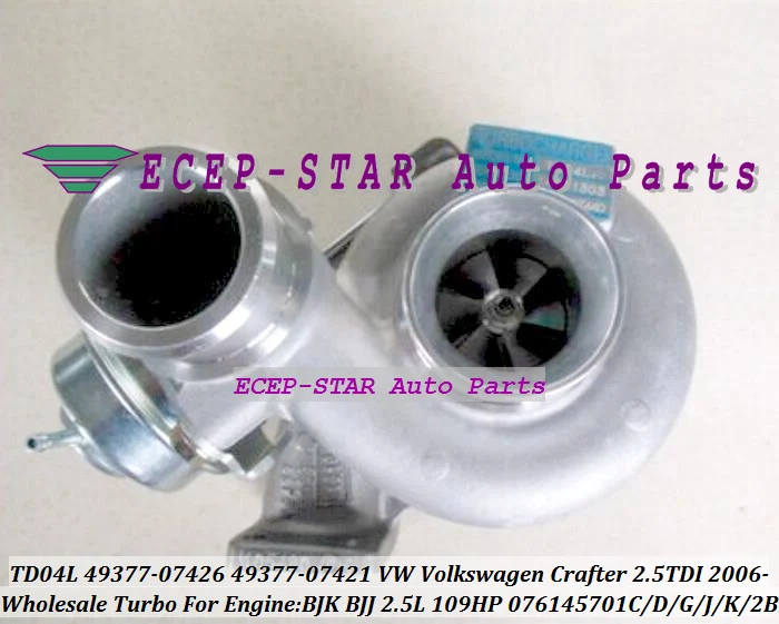 TD04L 49377-07422 49377-07423 076145701D 076145701J 076145702B Turbo для Volkswagen VW Crafter 2006-2011 BJK BJJ 2.5L TDI 109HP |