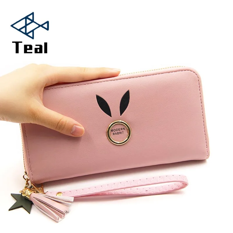 Женские кошельки женская кожаная длинная сумочка на ремешке кошелек молнии для