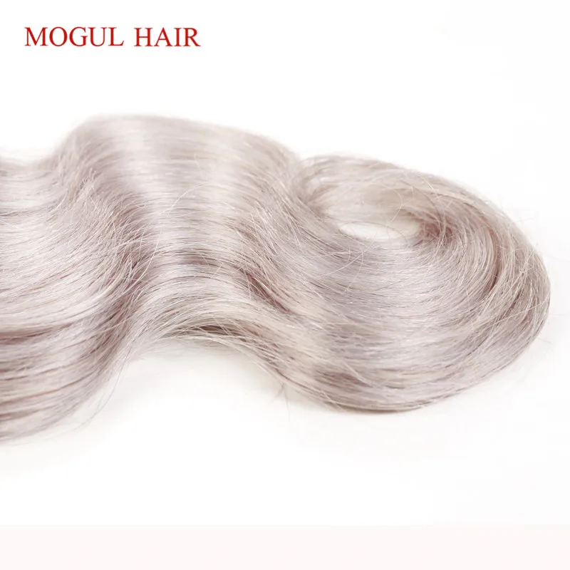 MOGUL волосы 1 шт. только T 1B светло-серые волнистые для наращивания Омбре