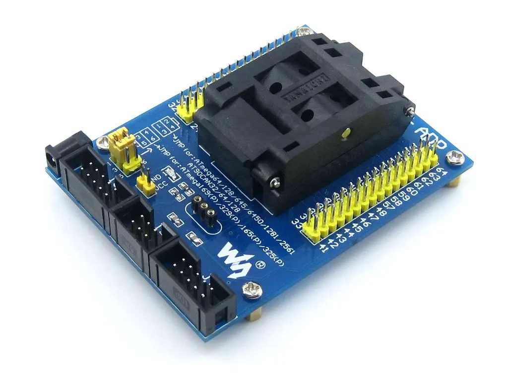 M64 + ADP AVR программирующий адаптер IC тестовая розетка для ATmega64 ATmega128 TQFP64 |