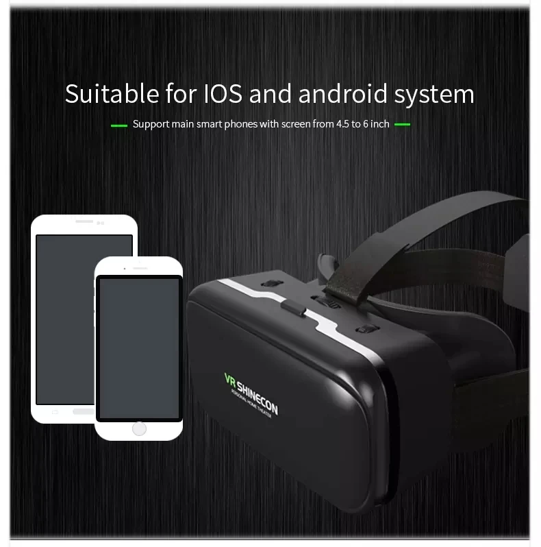 VR Очки виртуальной реальности 6.0. Виртуальная реальность 3D VR для 4.7"-6." телефонов. Шлемы VR