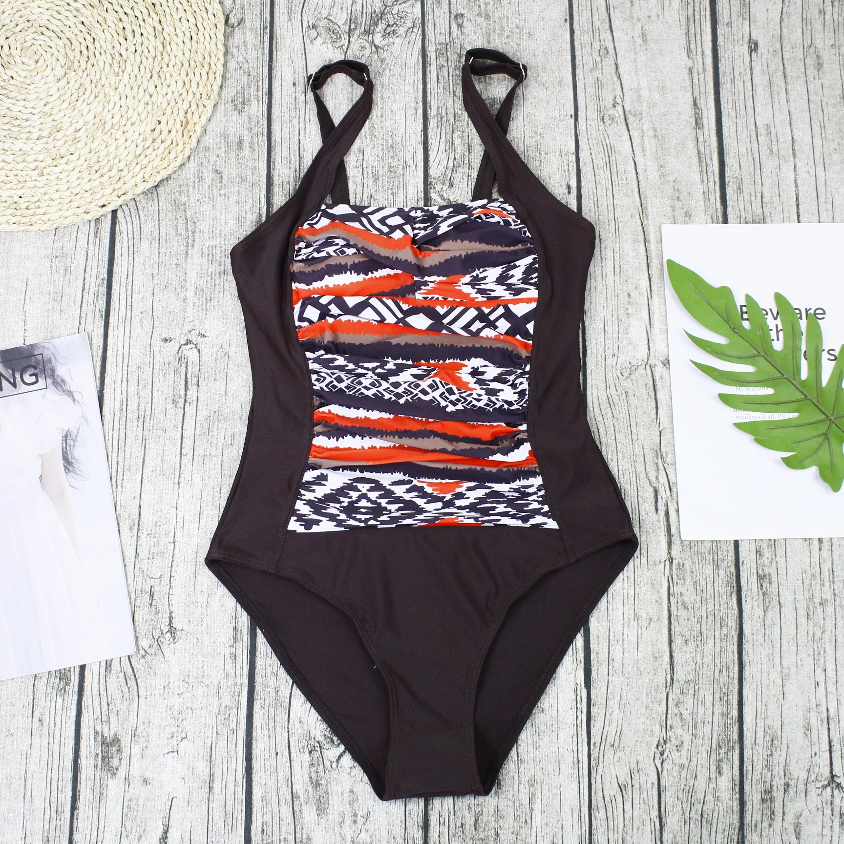 Женский купальный костюм в стиле ретро монокини купальник большого размера 2020 |