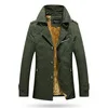 Army Green thick Мужская Новая куртка Горячая куртка - Цвет: Army Green thick