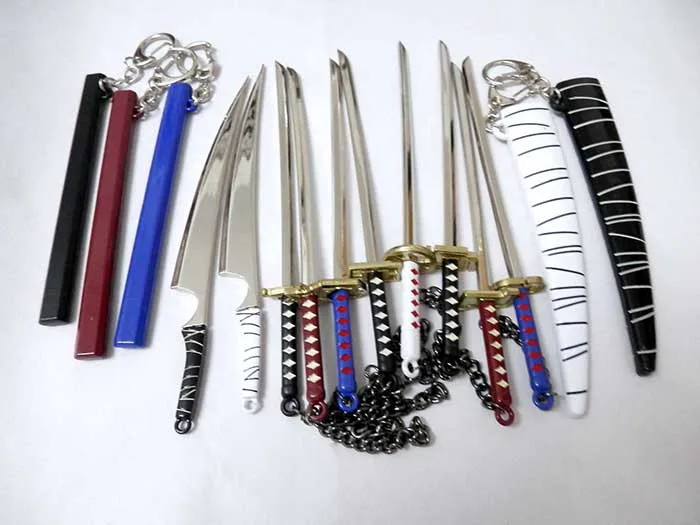 Оптовая/Розничная Аниме отбеливатель bankai многоцветный брелок zangetsu с игрушечной