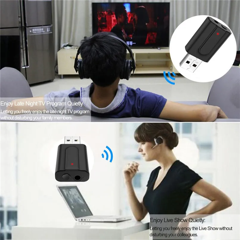 2 в 1 Bluetooth аудио стерео передатчик приемник HIFI музыкальный адаптер домашний