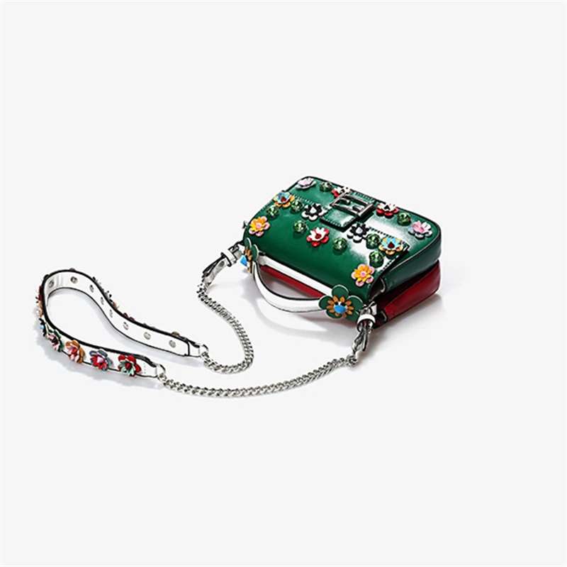 Женские сумки через плечо с цветами из кусков красные мини-сумки с бриллиантами новые роскошные сумки-мессенджеры Кристальные сумки маленькие сумочки для девушек