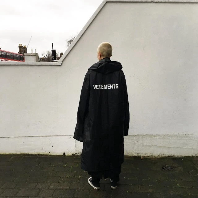 Новинка 2018 хип-хоп kanye west модная с буквенным принтом Vetements негабаритная для мужчин