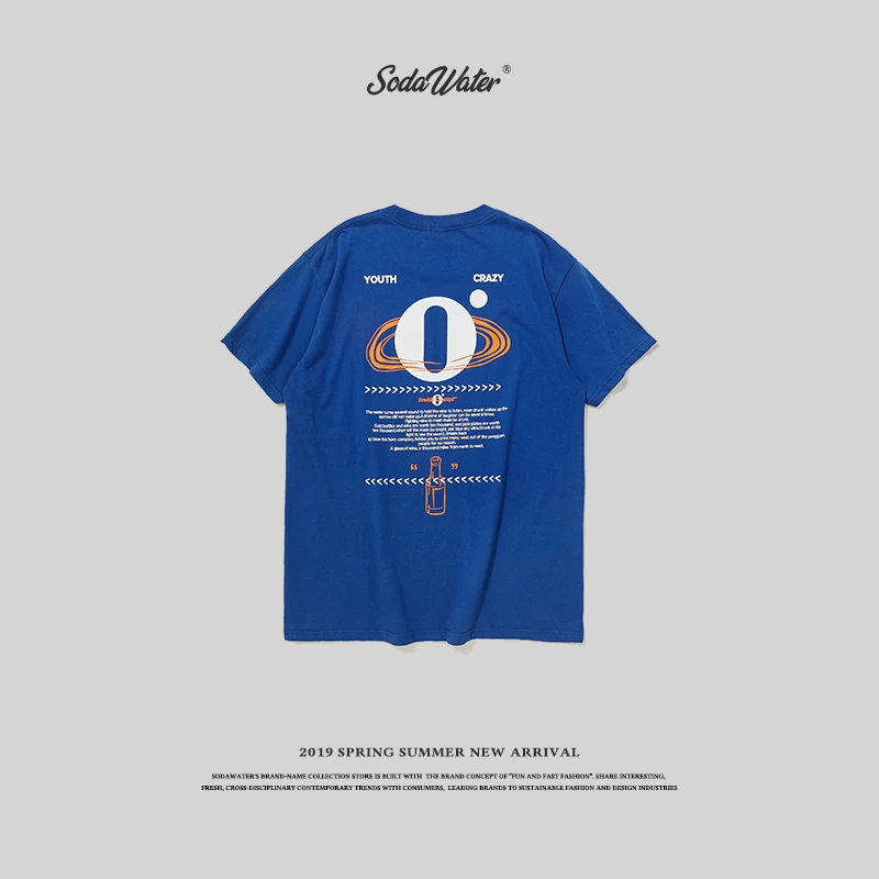 Мужская свободная футболка с круглым вырезом и коротким рукавом|Мужские футболки| |