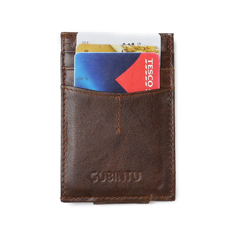 YISHEN мужские Зажимы для денег из натуральной кожи передний карман зажим держатель