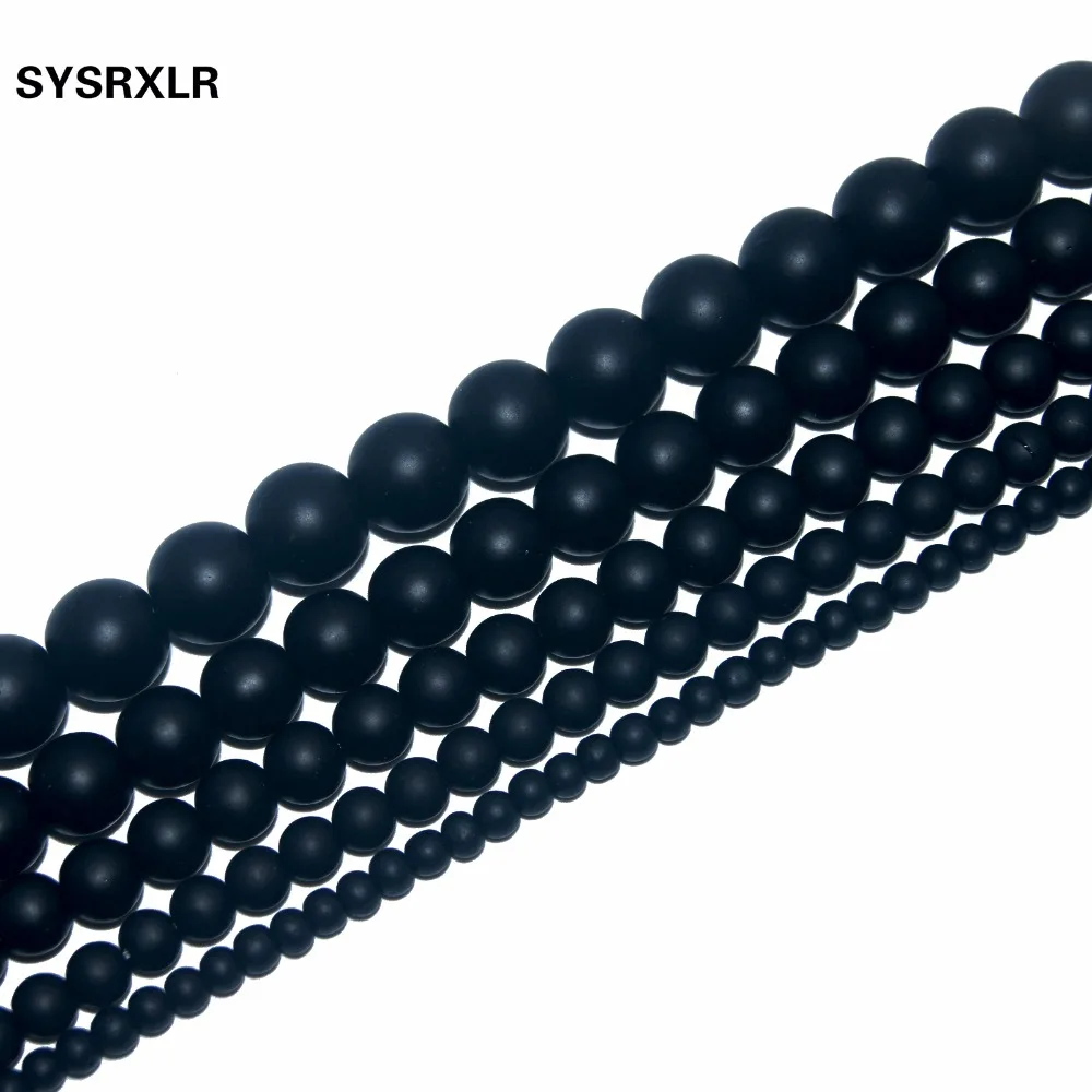 Бусины Из Натурального оникса 15 дюймов нить 4/ 6/ 8/10/12 мм|stone beads|natural stone beadsnatural beads