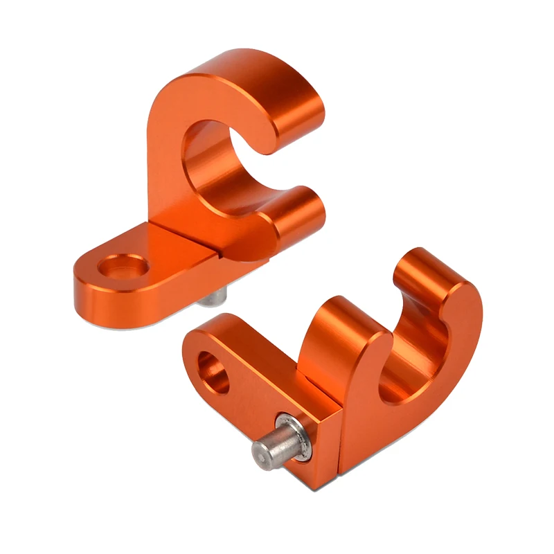 2PCS H2CNC задний тормозной кабель зажим держатель Шланг Для KTM 125 200 250 300 360 380 400 450 520 525 620 625 EGS EXC EXE SXS MXC XCW - Цвет: 2PCS