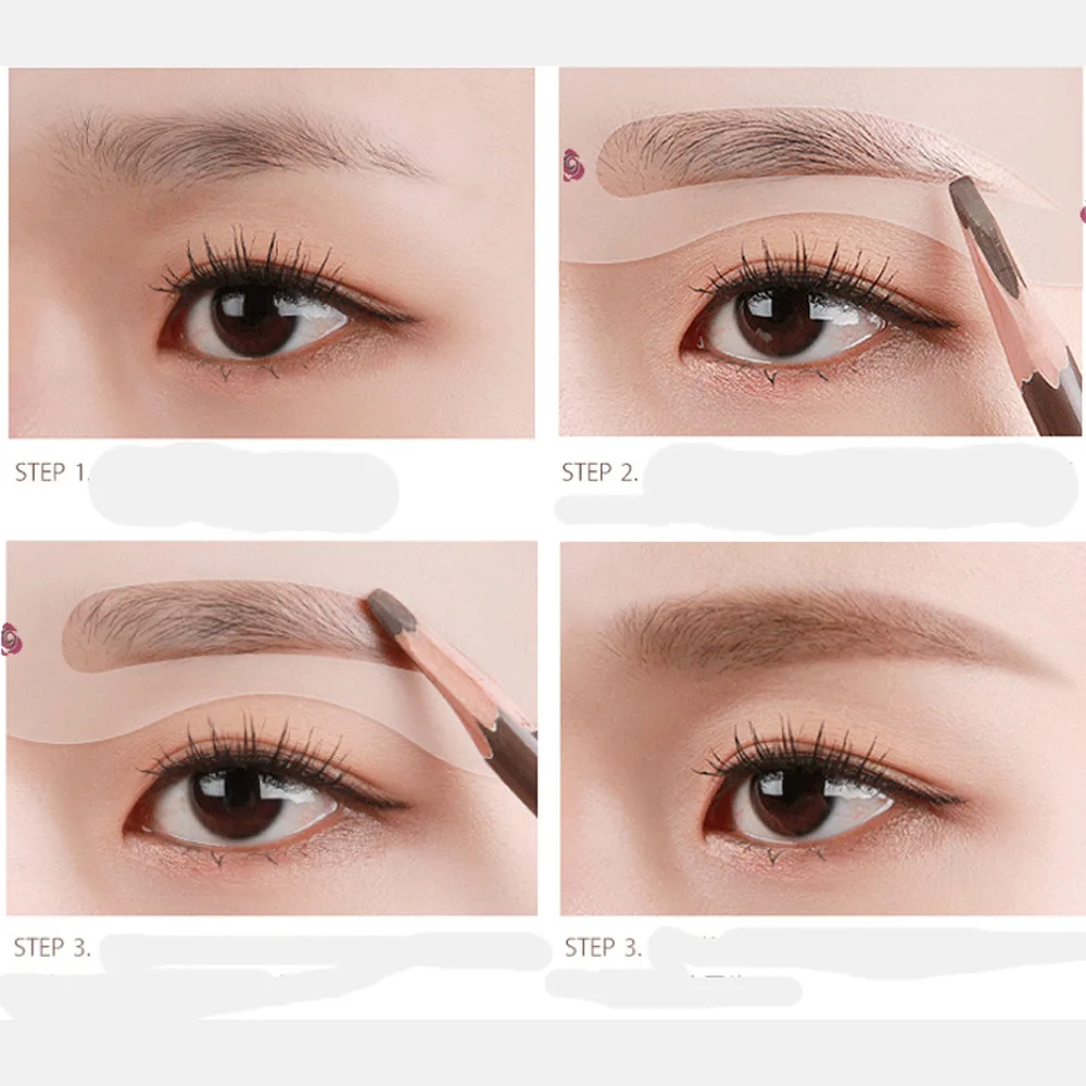 24 Styles Grooming Eyebrow Stencil Kit Makeup Tools DIY Beauty Template For Women Accessories | Красота и здоровье