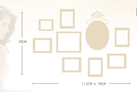 Креативная настенная фоторамка для картин Современная Минималистичная набор