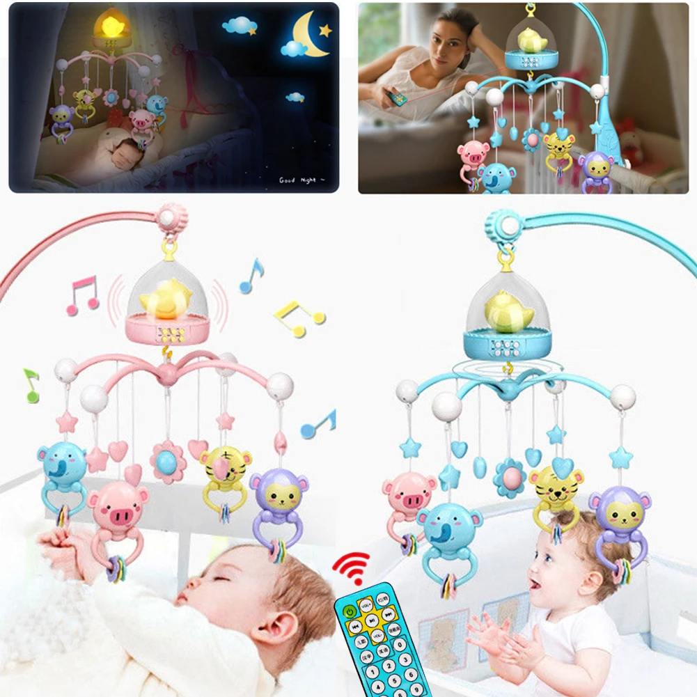 Новорожденная забавная кровать колокольчик ABS мобильный погремушки обучающая