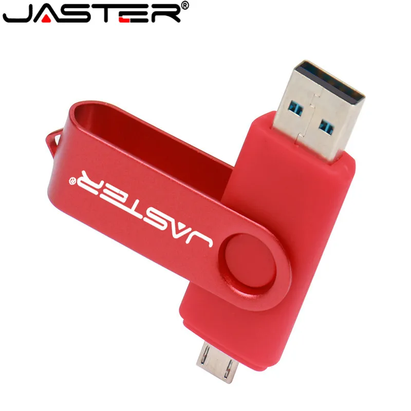 

USB-флеш-накопитель JASTER OTG объемом 4 ГБ, 8 ГБ, 16 ГБ, 32 ГБ, 64 ГБ, флеш-накопитель для смартфонов Android, металлический OTG usb 2,0, карта памяти