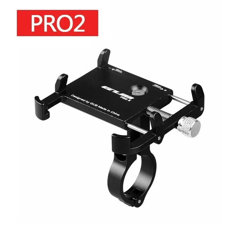 PRO2 Black GUB G-81 G-85 G-88 G-99 PRO1 PRO2 Алюминий велосипедный держатель для телефона для 3,5-6,2 дюймовый смартфон Поддержка gps держатель для телефона на велосипед крепление - Цвет: PRO2 Black
