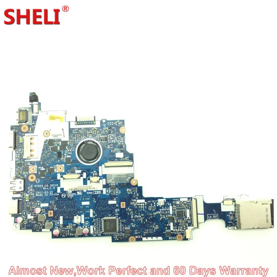 MOUGOL MBSFT02003 MB. SFT02.003 материнская плата для ноутбука acer Aspire One 722 нетбук P1VE6 LA-7071P C60 1,0 ГГц Основная плата работает