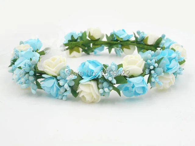 Элегантная повязка на голову с цветочным принтом для невесты девушек Мори