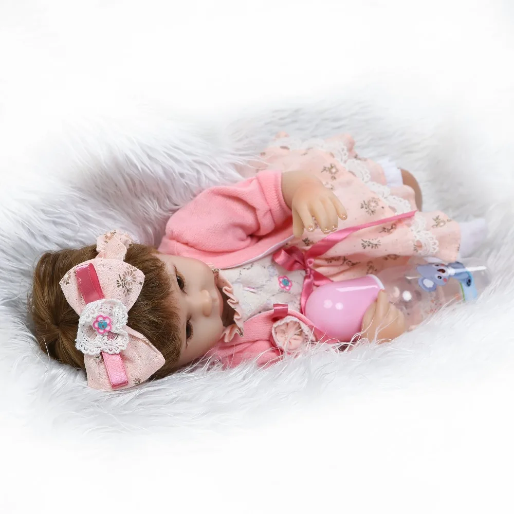 Новинка 2017 Реалистичная мягкая силиконовая виниловая кукла реборн NPKCOLLECTION 17