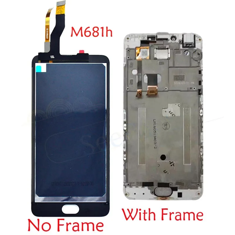 Для MEIZU L681H LCD Meizu M3 Note дисплей с кодирующий преобразователь сенсорного экрана в